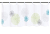 Scheibengardine mit Schlaufen Voile Rawlins grün-blau